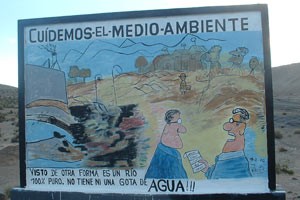 Water contamination due to mining activities in Potosi, Bolivia. Photo: Henk Laats